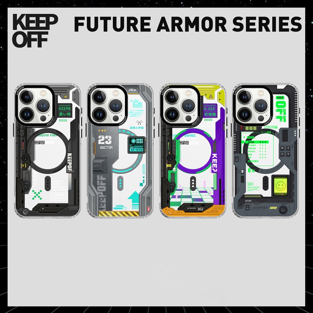 Keep Off iPhone 15 Pro Future Armor Magsafe Kapak - No1 Machine