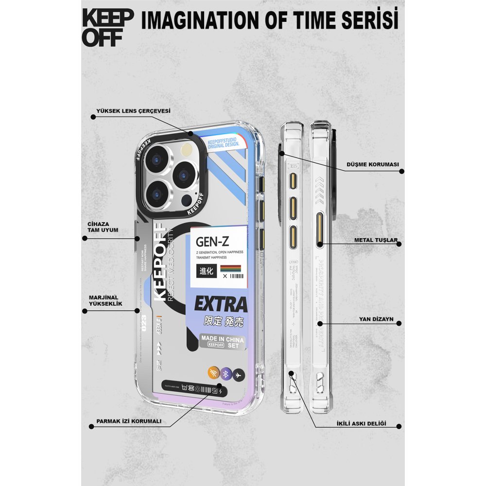 Keep Off iPhone 15 Pro Max Imagination Of Time Magsafe Kapak - Change Myself