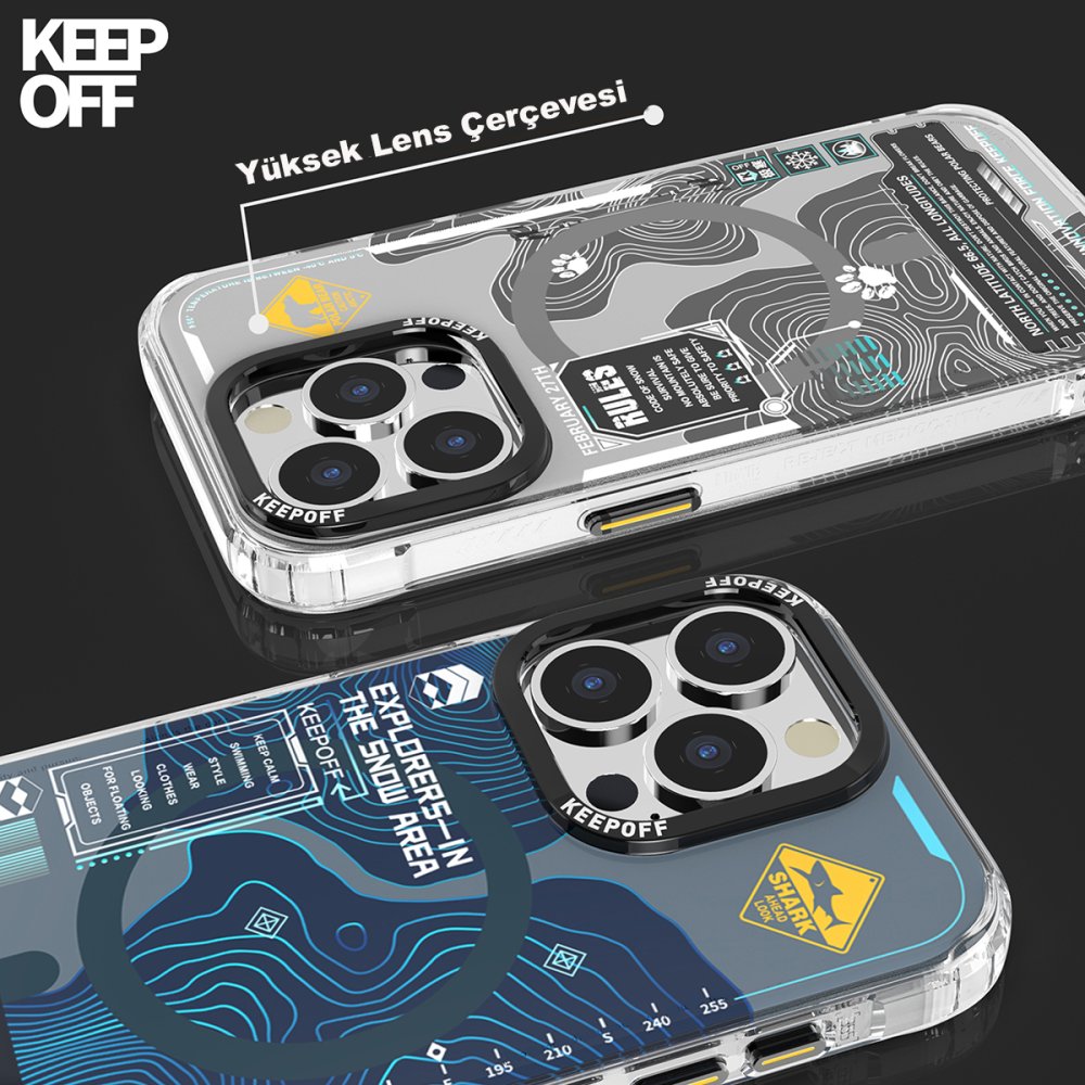 Keep Off iPhone 15 Pro Max Map Magsafe Kapak - Island