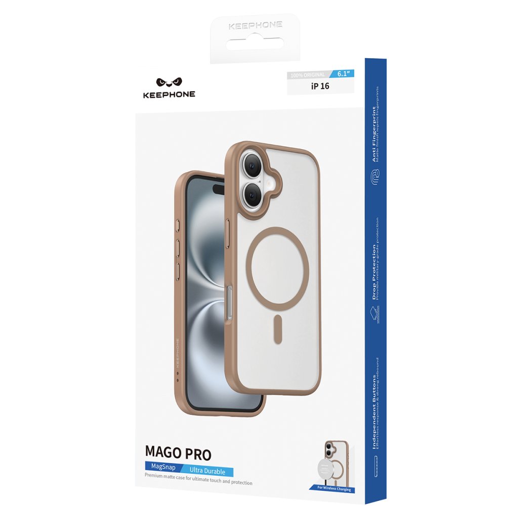 Keephone iPhone 16 Pro Mago Pro Magsafe Kılıf - Çöl Titanyum