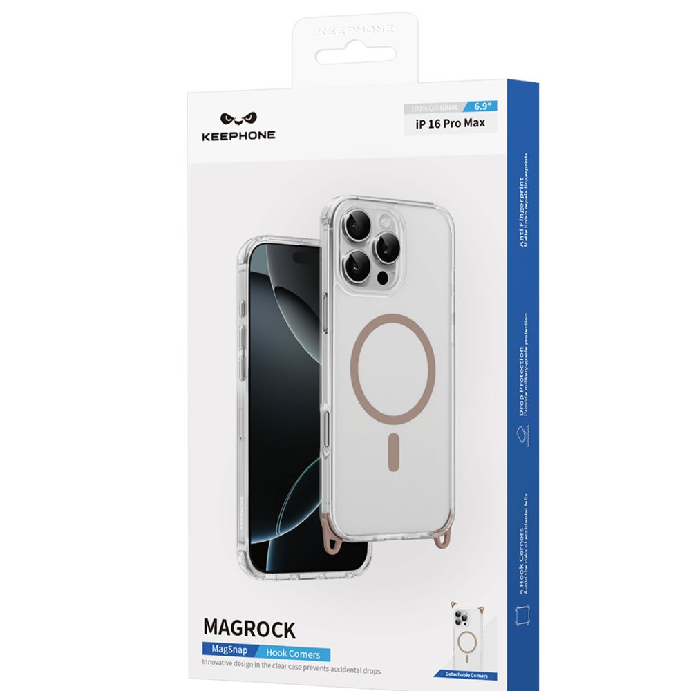 Keephone iPhone 16 Pro MagRock Magsafe Kılıf - Çöl Titanyum