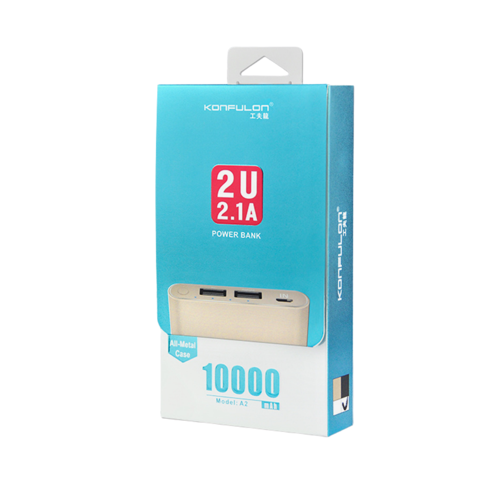 Konfulon A2 Powerbank 10.000 mAh - Gold