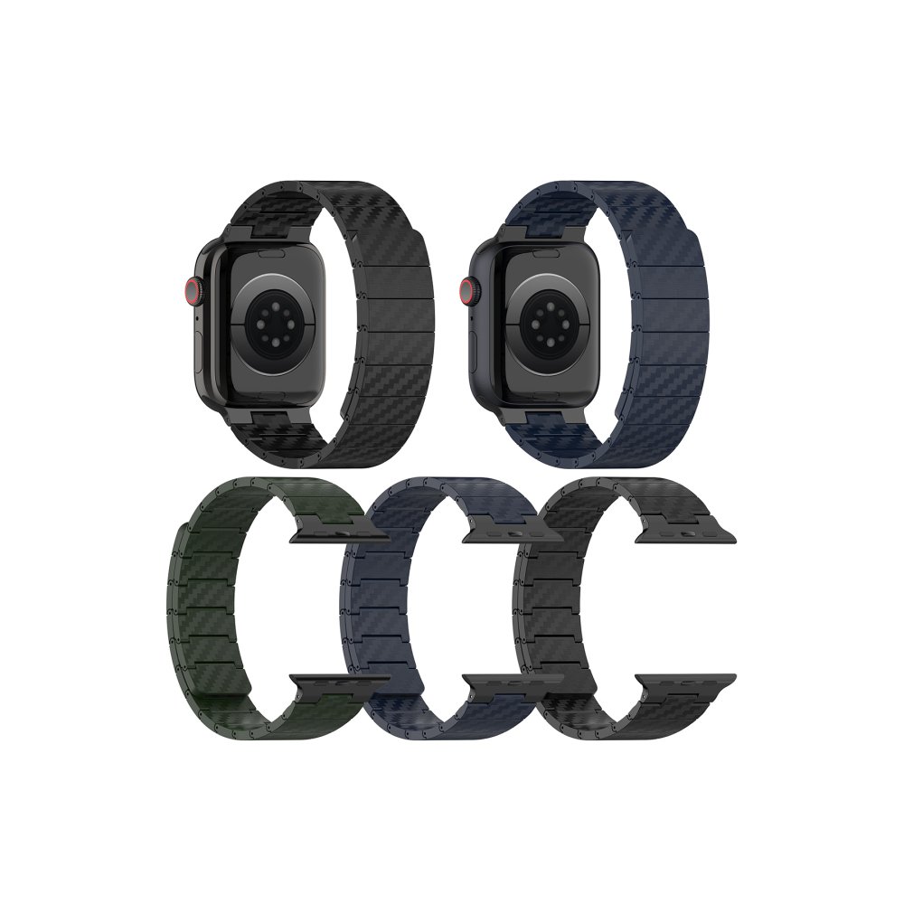 Movenchy Watch 44mm Carbon Steel Kordon - Yıldız Işığı