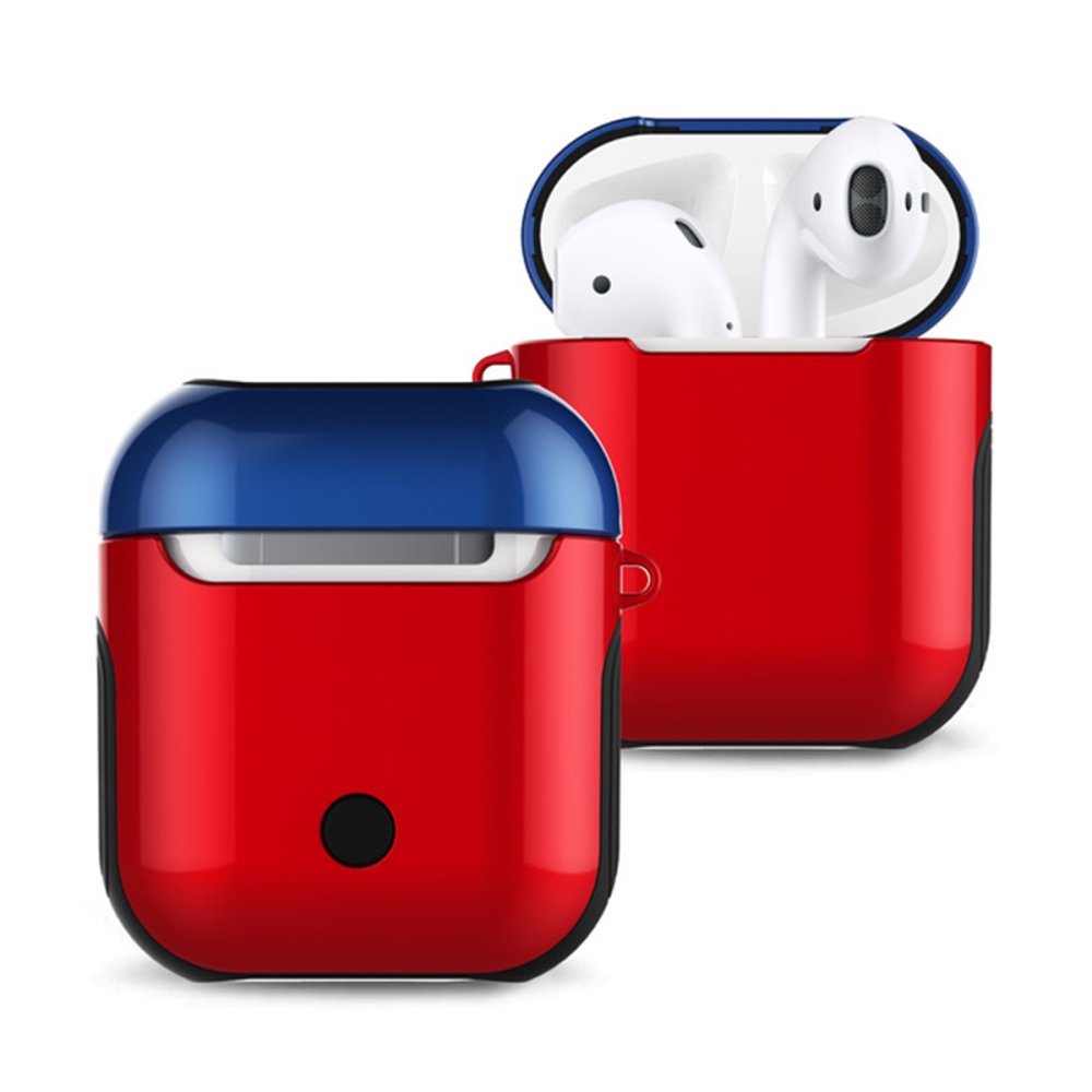 Newface Airpods (1.nesil) 3in1 Kılıf - Kırmızı-Lacivert