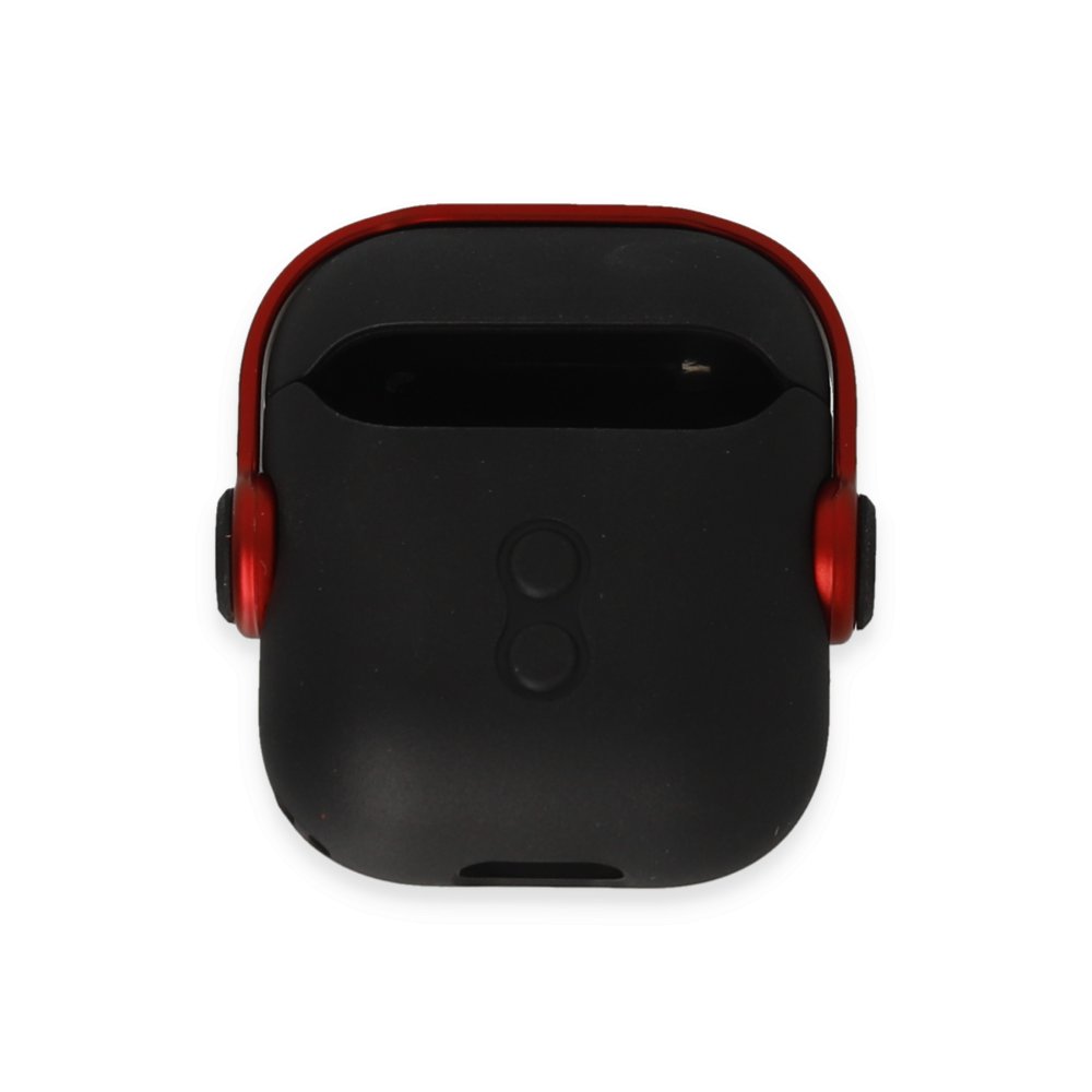 Newface Airpods (1.nesil) Cool Kılıf - Siyah-Kırmızı