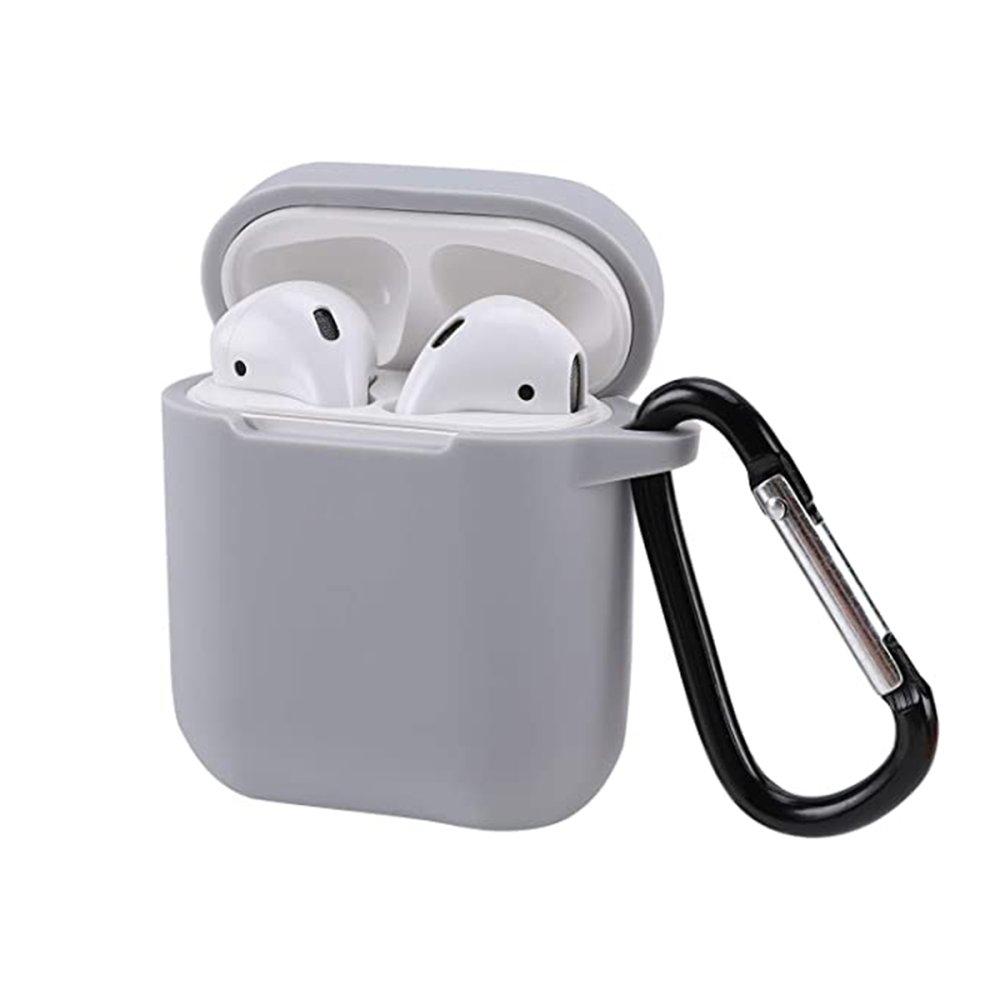 Newface Airpods (1.nesil) Sert Silikon Kılıf - Gri