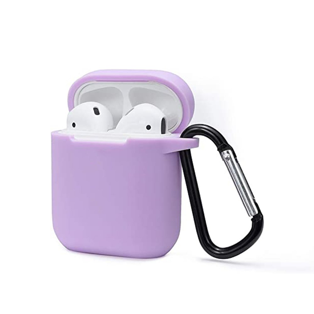 Newface Airpods (1.nesil) Sert Silikon Kılıf - Lila