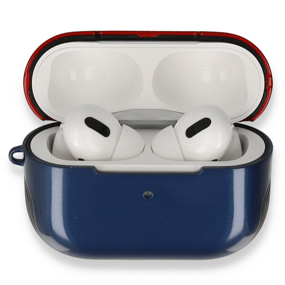 Newface Airpods 3 (3.nesil) 3in1 Kılıf - Lacivert-Kırmızı