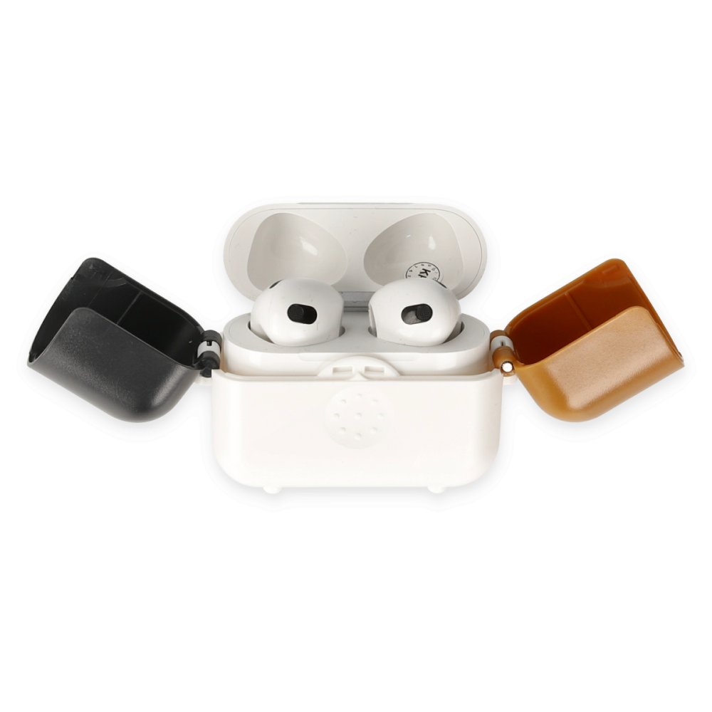 Newface Airpods 3 (3.nesil) Basmalı Kılıf - Beyaz-Siyah-Kahverengi