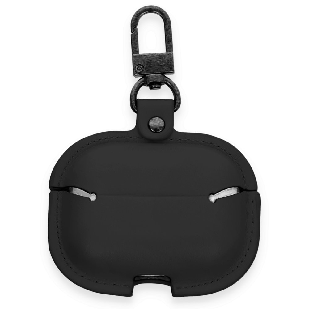 Newface Airpods Pro (1.nesil) Çanta Deri Kılıf - Siyah