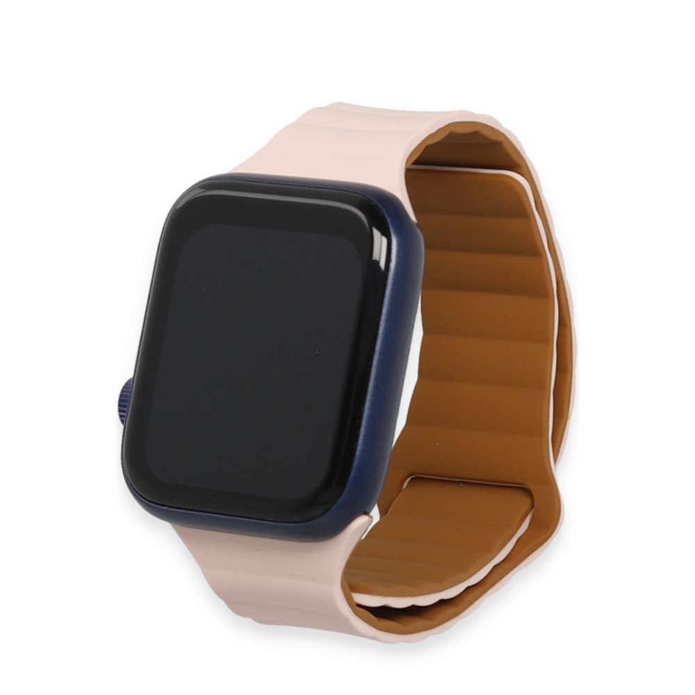 Newface Apple Watch 38mm KR411 Tailored Strap Kordon - Pudra