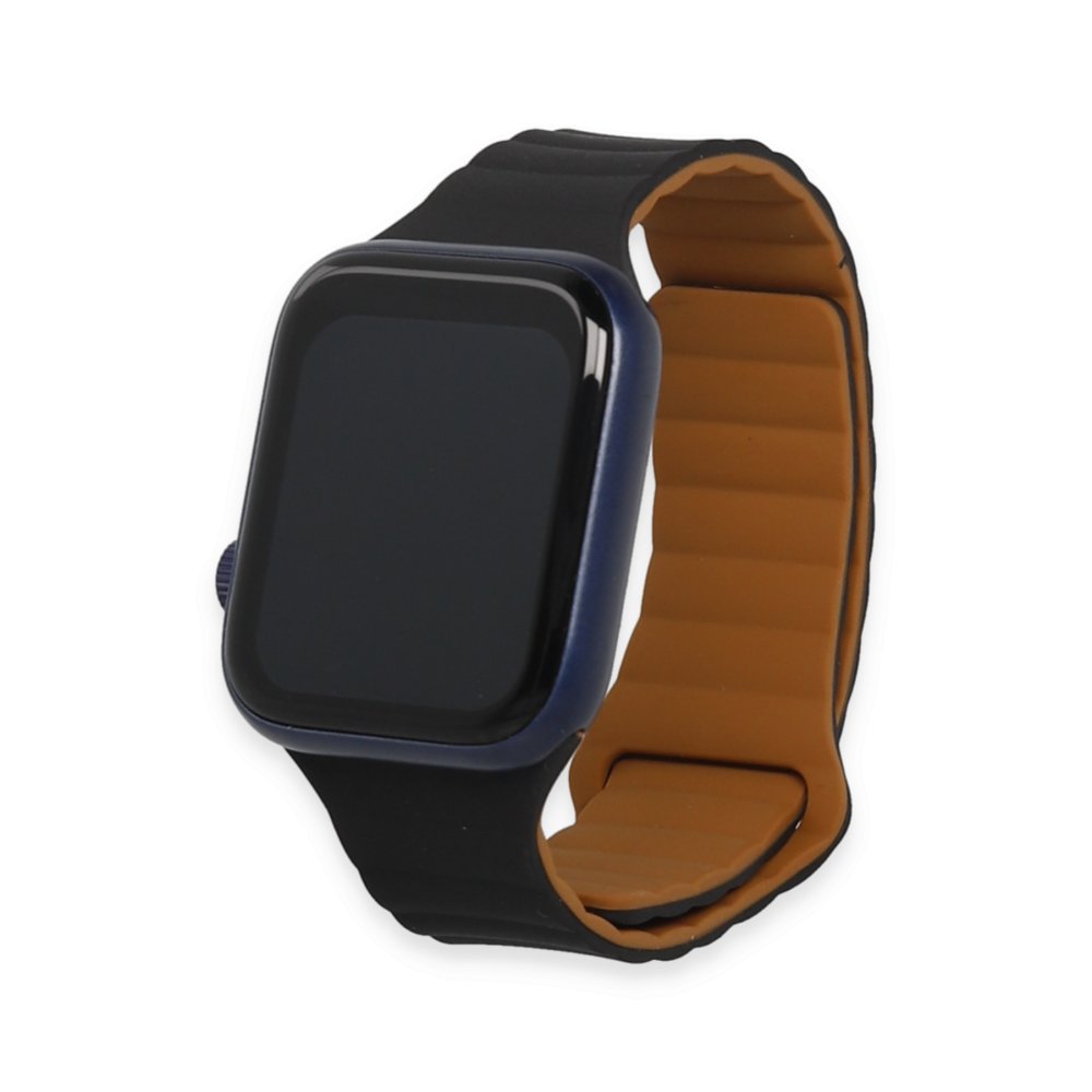 Newface Apple Watch 38mm KR411 Tailored Strap Kordon - Siyah