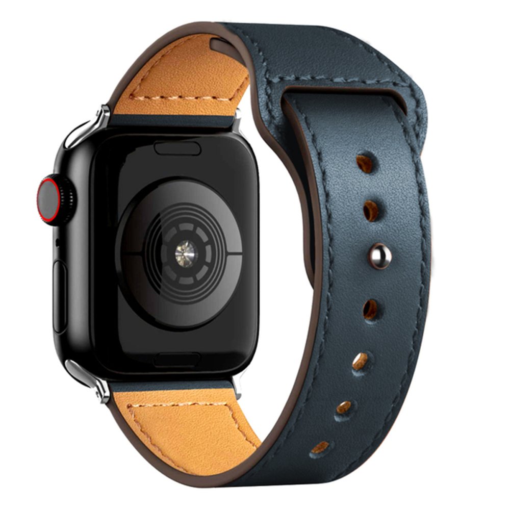 Newface Apple Watch 38mm KR415 Luaz Deri Kordon - Lacivert