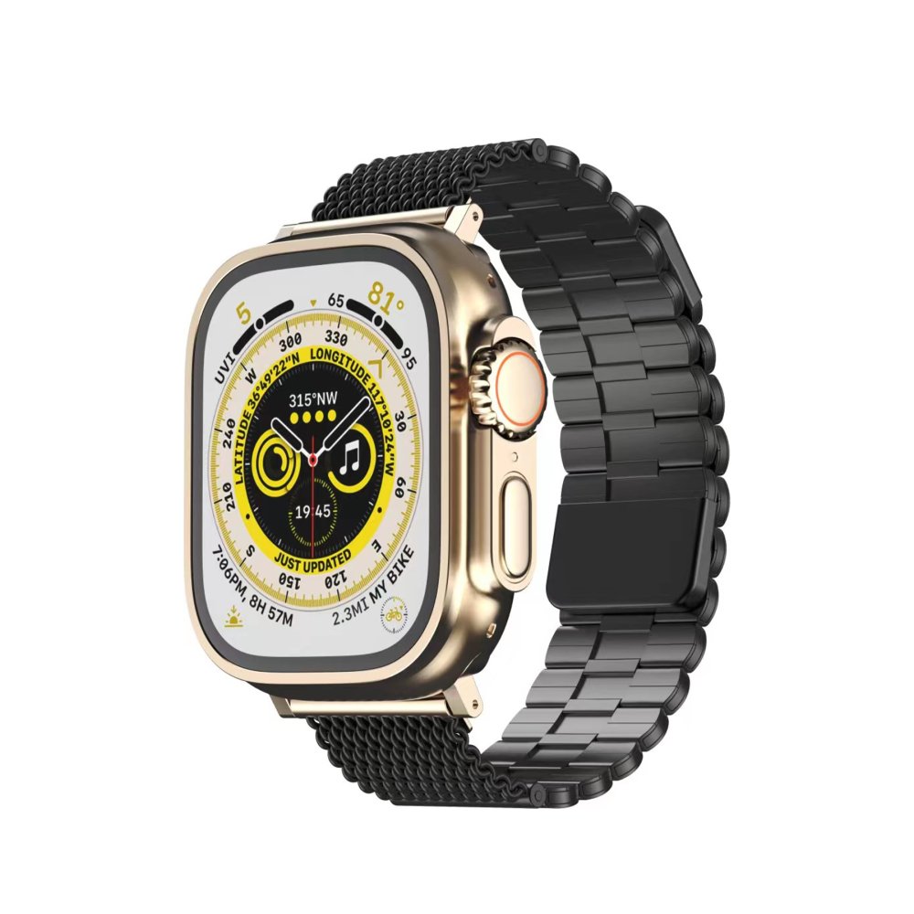 Newface Apple Watch 41mm Ascend Metal Kordon - Siyah