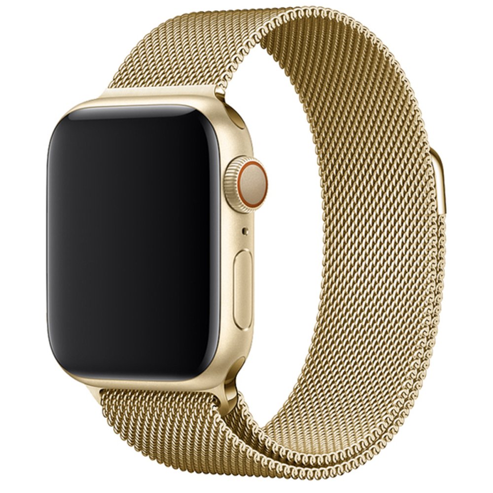 Newface Apple Watch 41mm Metal Mıknatıslı Kordon - Gold