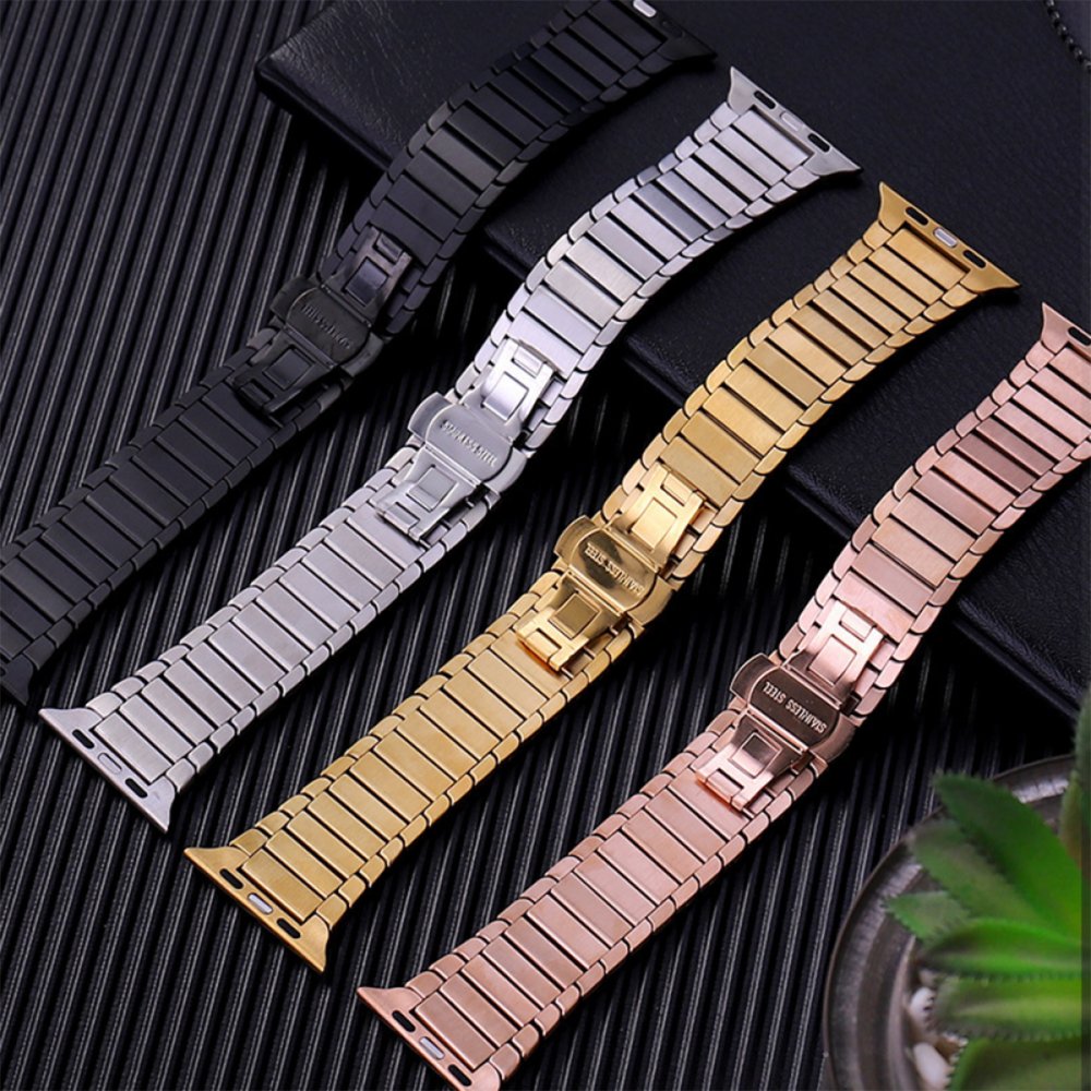 Newface Apple Watch 42mm KR413 Fine Steel Kordon - Füme