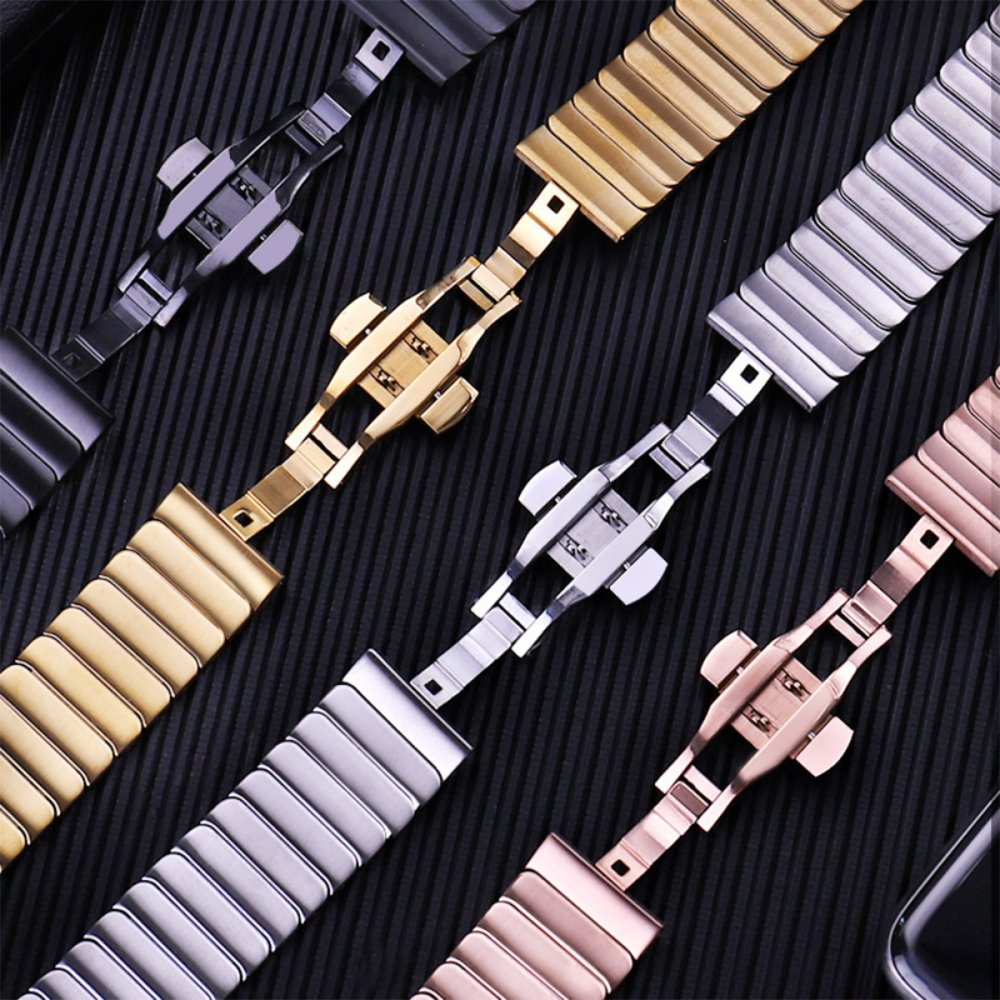 Newface Apple Watch 42mm KR413 Fine Steel Kordon - Füme