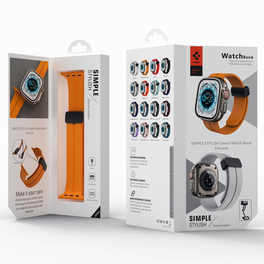 Newface Apple Watch 45mm KR412 Elegance Stylısh Kordon - Derin Mor