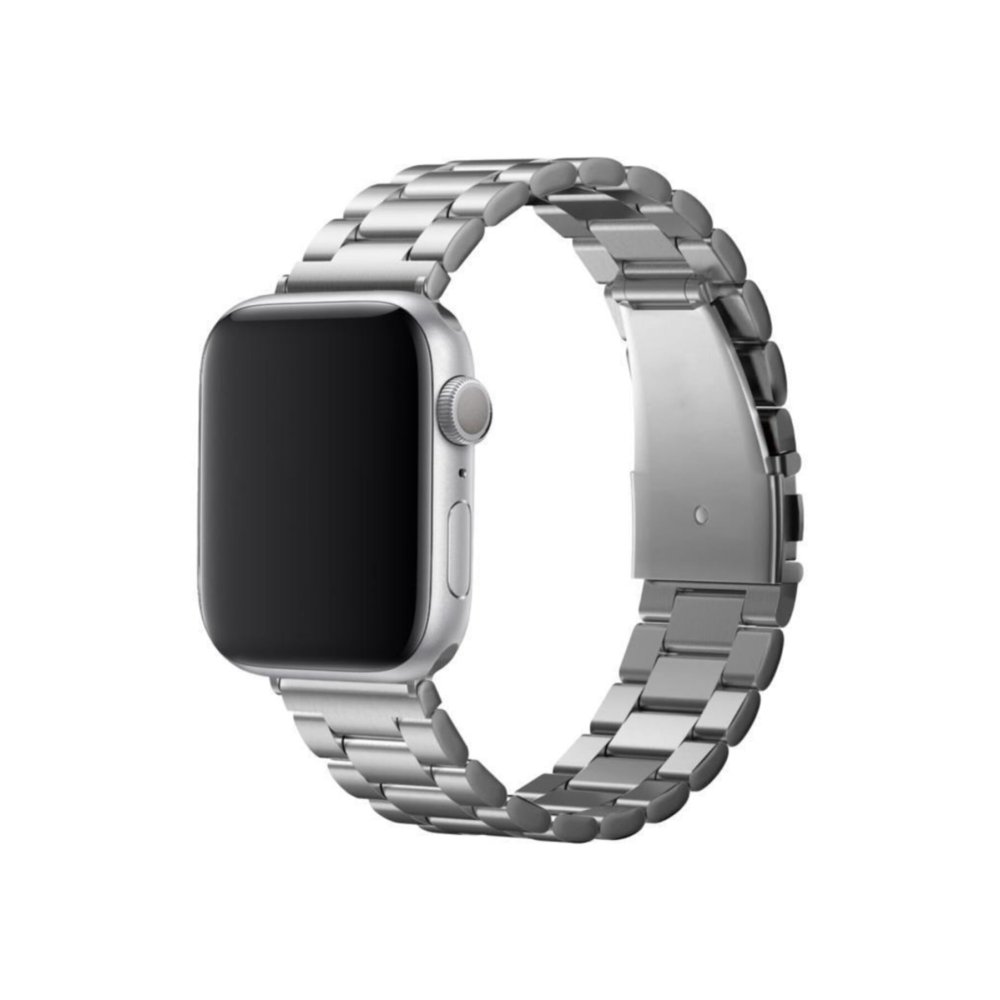 Newface Apple Watch 45mm Metal Baklalı Kordon - Gümüş