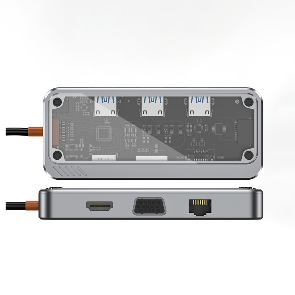 Newface Dönüştürücü 10in1 Hub SW10V - Gri