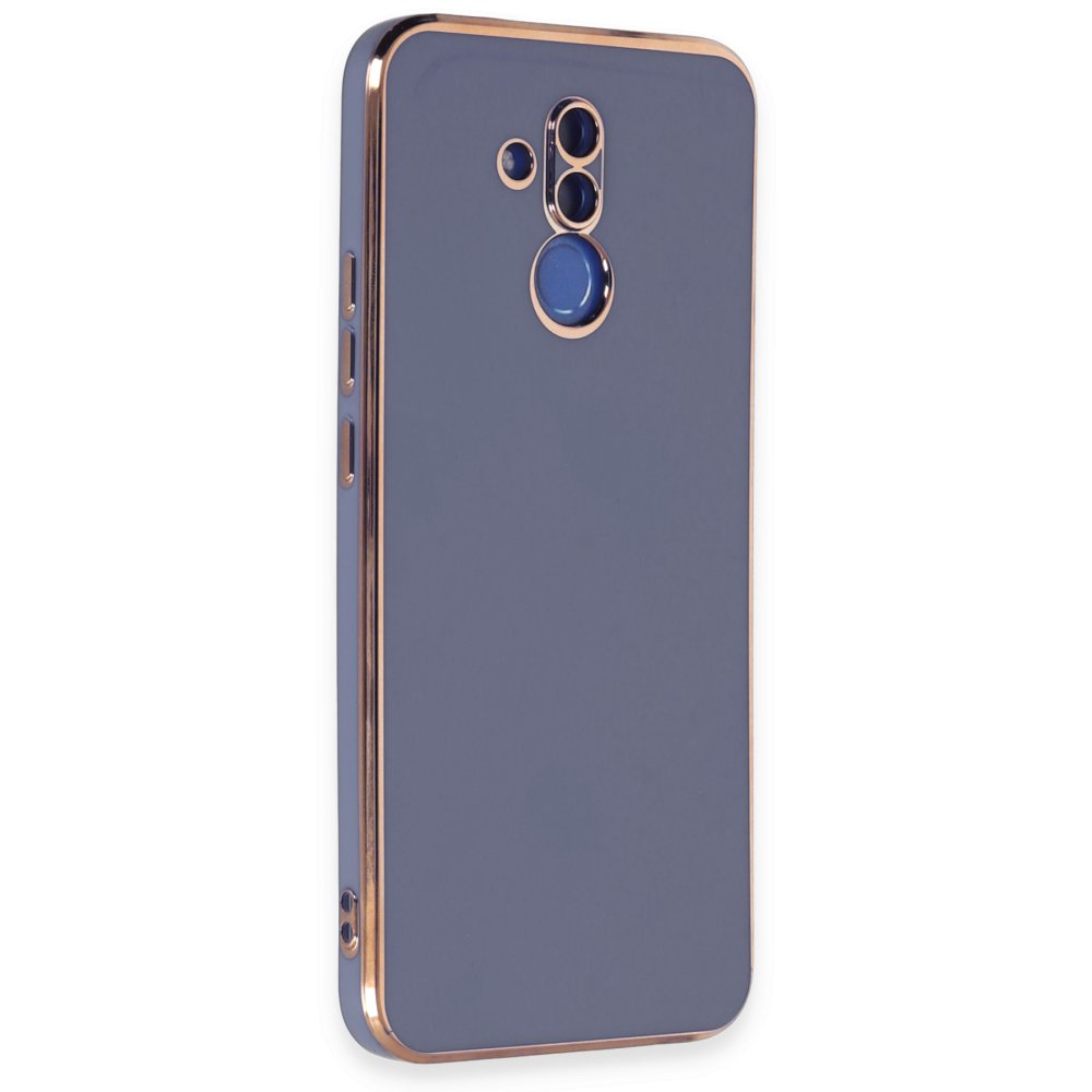 Newface Huawei Mate 20 Lite Kılıf Volet Silikon - Mavi