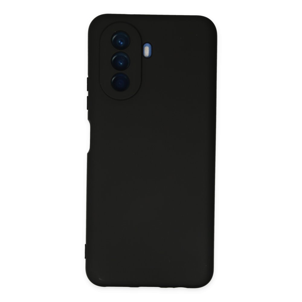 Newface Huawei Nova Y70 Kılıf Nano içi Kadife Silikon - Siyah