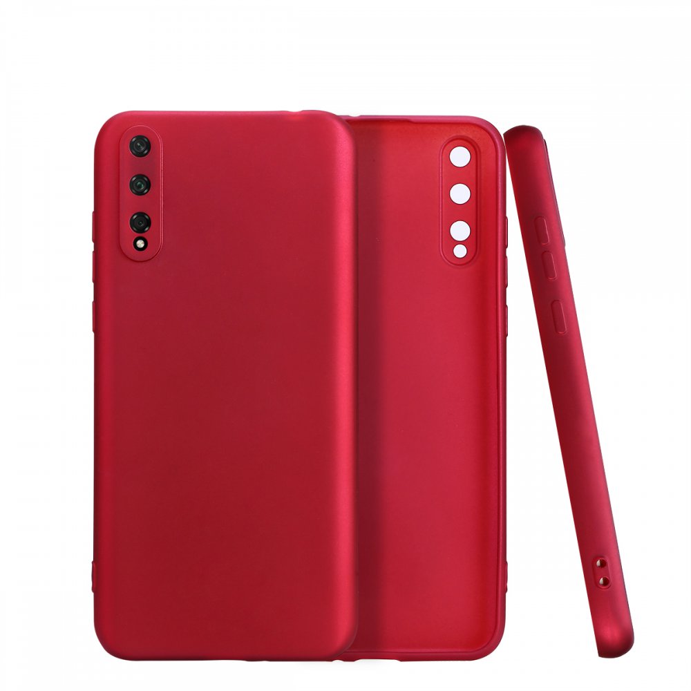 Newface Huawei P Smart S Kılıf First Silikon - Bordo