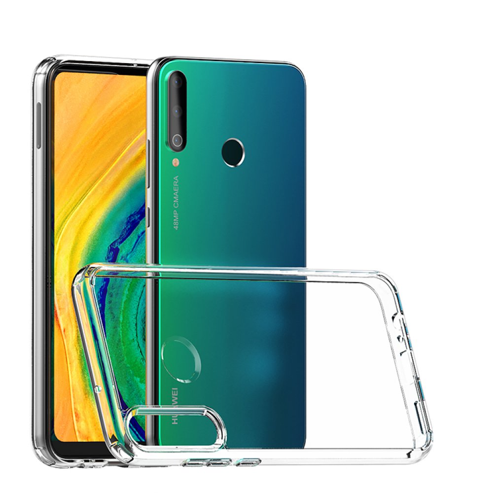 Newface Huawei P40 Lite E Kılıf Lüx Şeffaf Silikon - Şeffaf