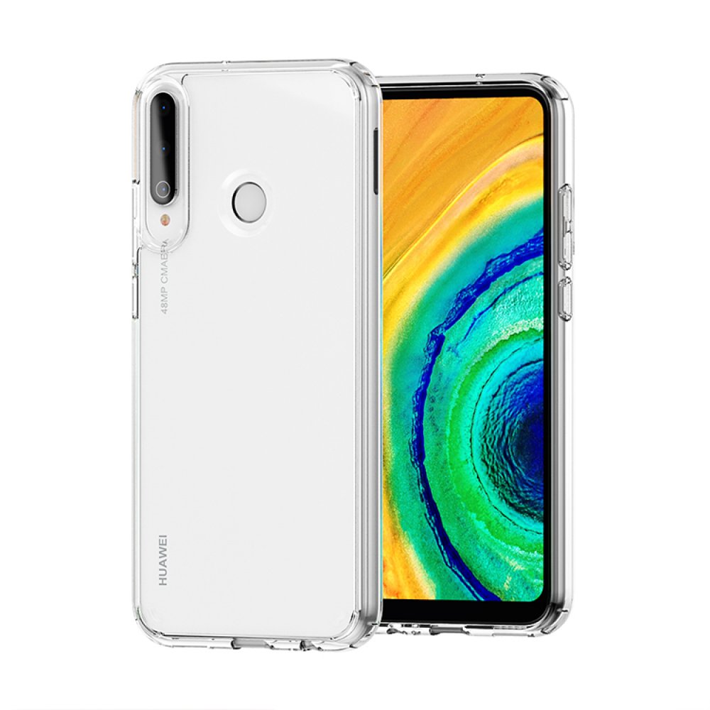 Newface Huawei P40 Lite E Kılıf Lüx Şeffaf Silikon - Şeffaf