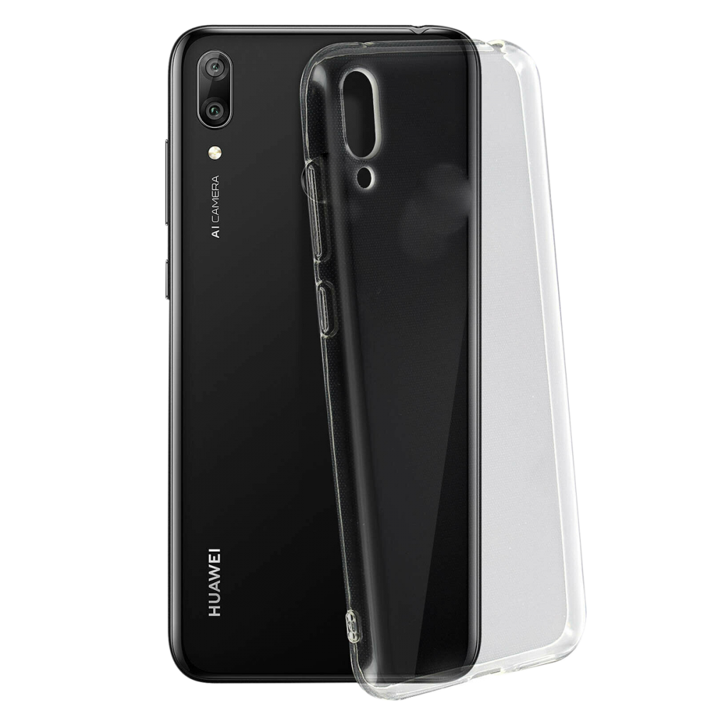 Newface Huawei Y7 2019 Kılıf Lüx Şeffaf Silikon