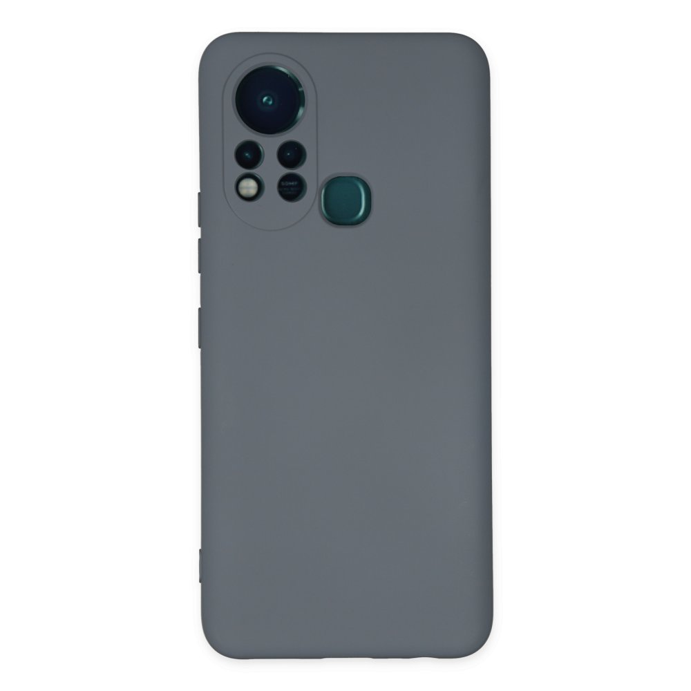 Newface İnfinix Hot 11s Kılıf Nano içi Kadife Silikon - Gri