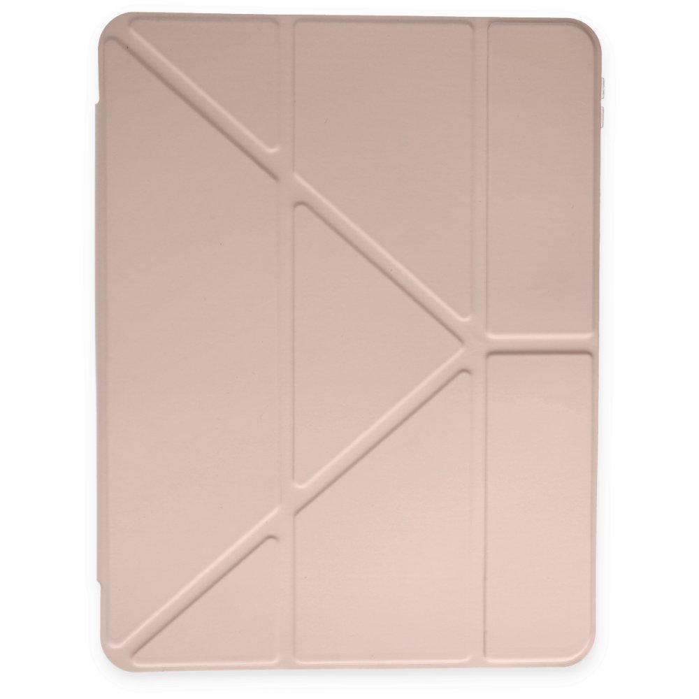 Newface iPad 2022 10.9 (10.nesil) Kılıf Kalemlikli Mars Tablet Kılıfı - Rose Gold