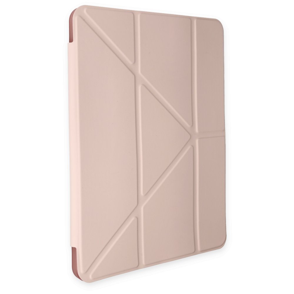 Newface iPad 2022 10.9 (10.nesil) Kılıf Kalemlikli Mars Tablet Kılıfı - Rose Gold