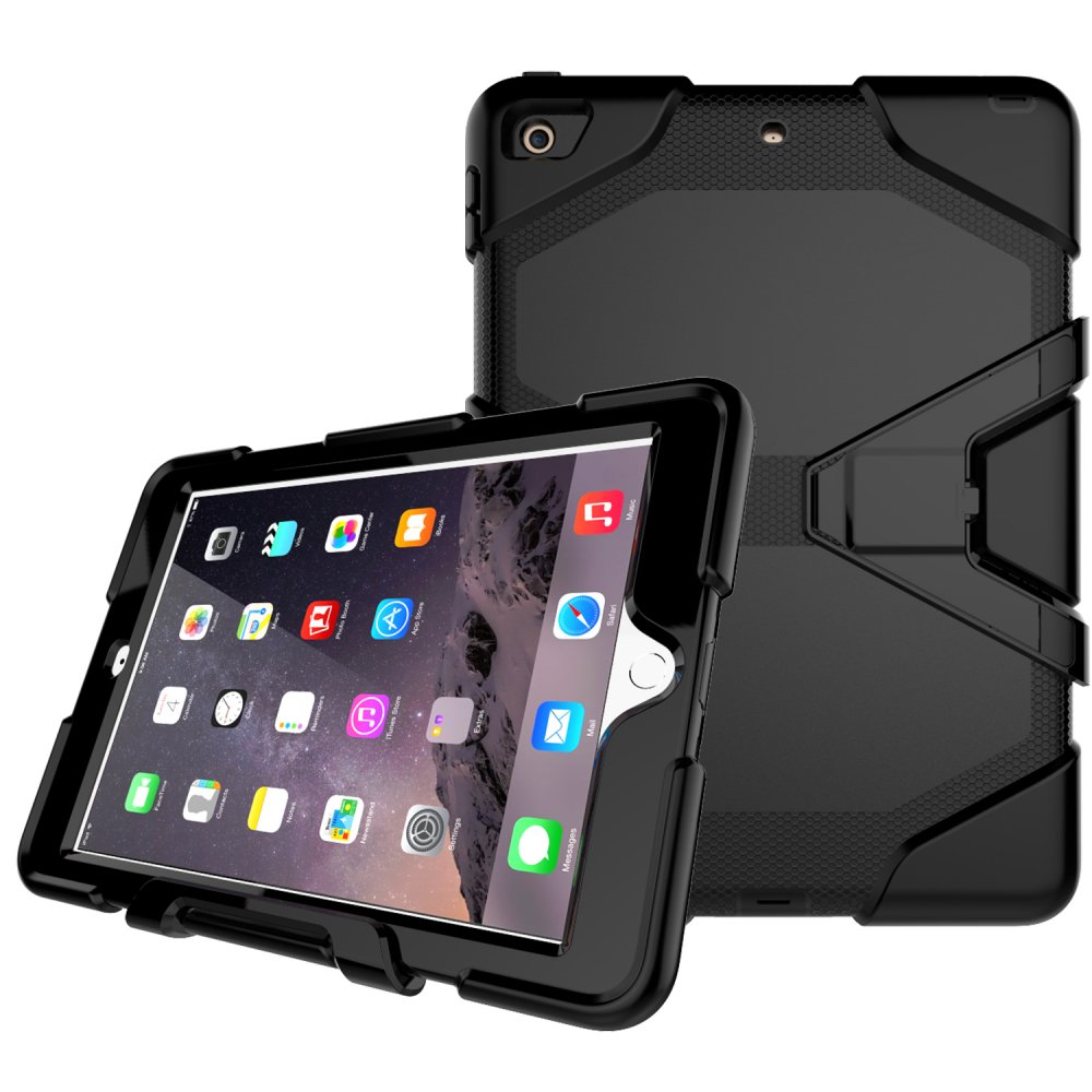 Newface iPad 5 Air 9.7 Kılıf Griffin Tablet Kapak - Siyah