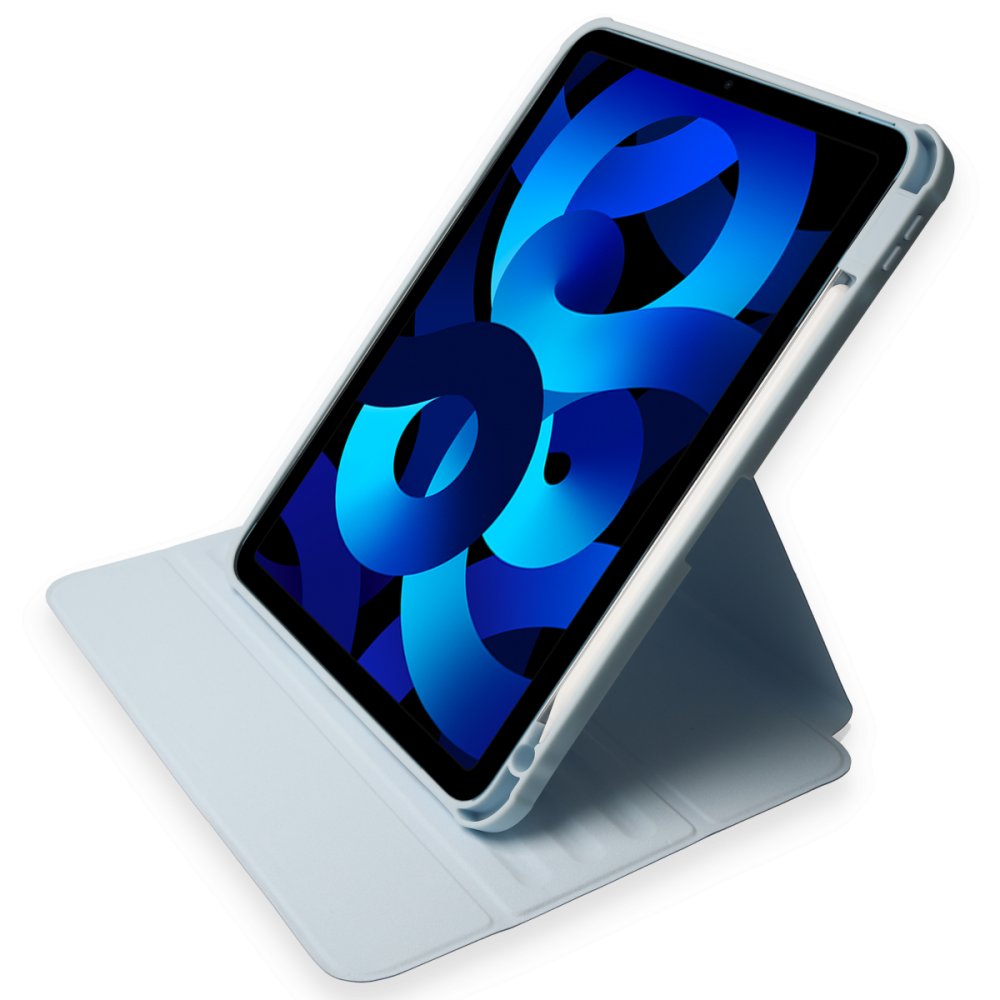 Newface iPad Air 5 (2022) Kılıf Starling 360 Kalemlikli Tablet Kılıf - Mavi