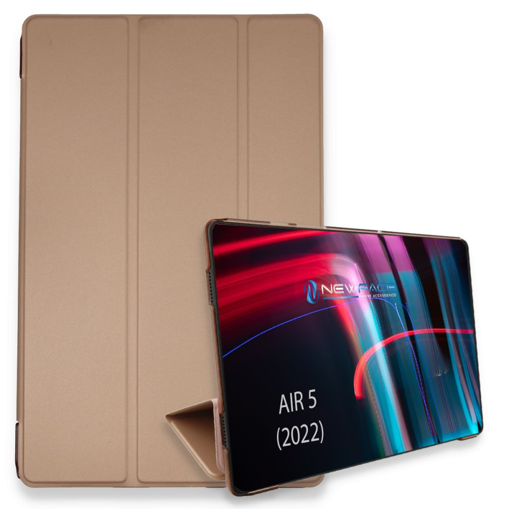 Newface iPad Air 5 (2022) Kılıf Tablet Smart Kılıf - Rose Gold