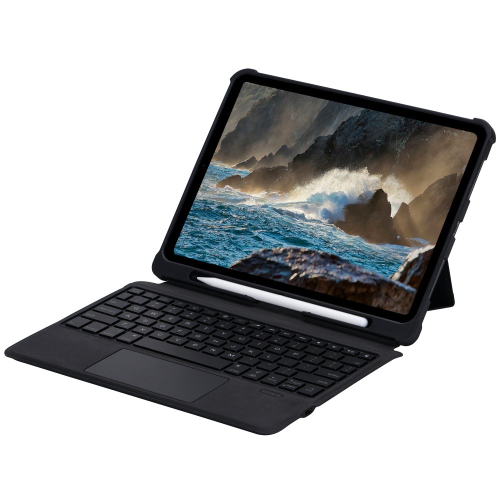 Newface iPad Pro 11 (2018) Kılıf İnter Ledli Klavyeli Tablet Kılıfı - Siyah