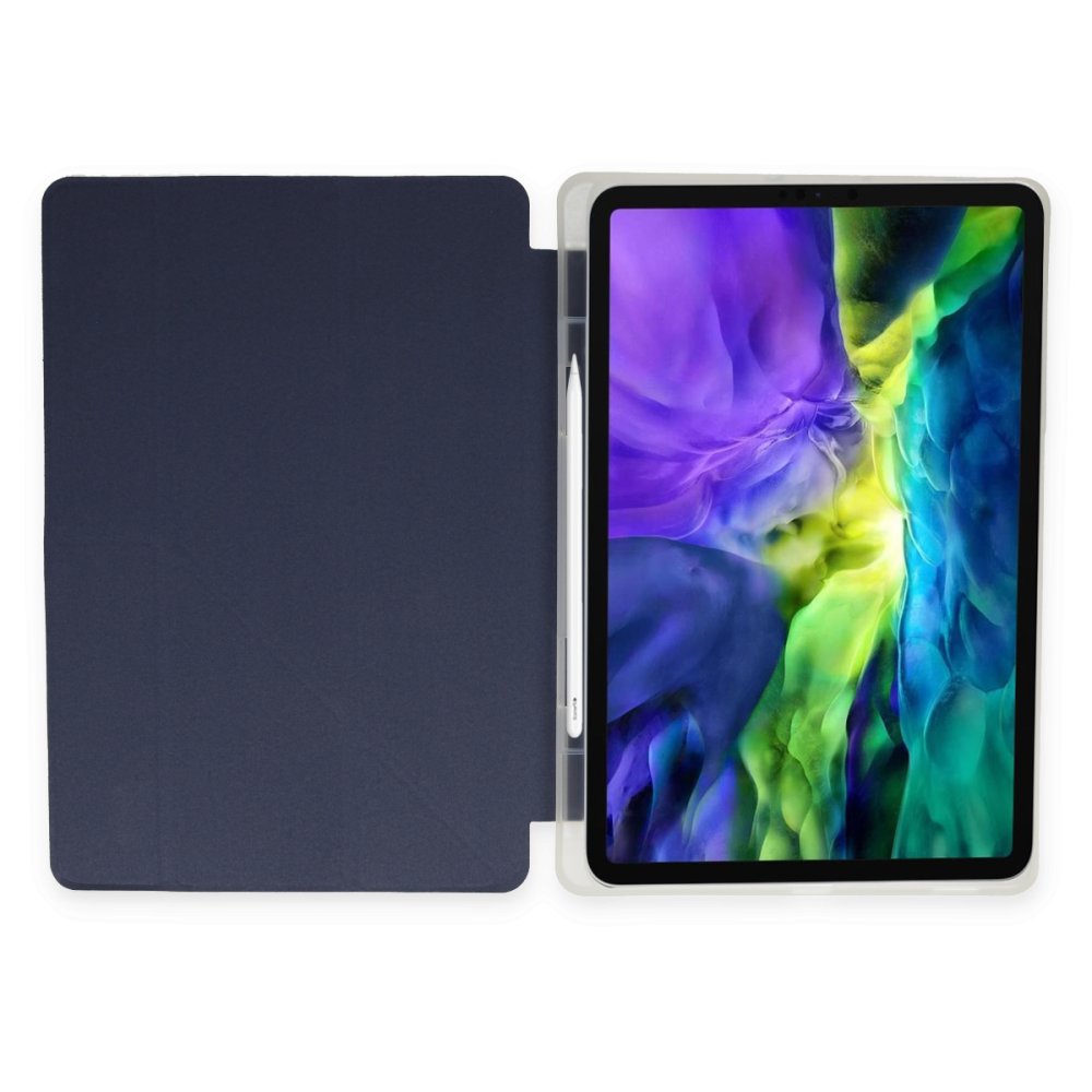 Newface iPad Pro 11 (2020) Kılıf Kalemlikli Hugo Tablet Kılıfı - Lacivert