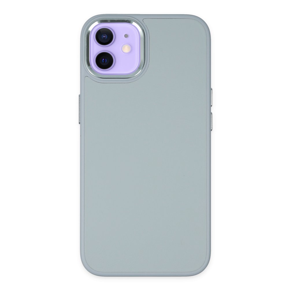 Newface iPhone 11 Kılıf Asya Deri Silikon - Sierra Blue