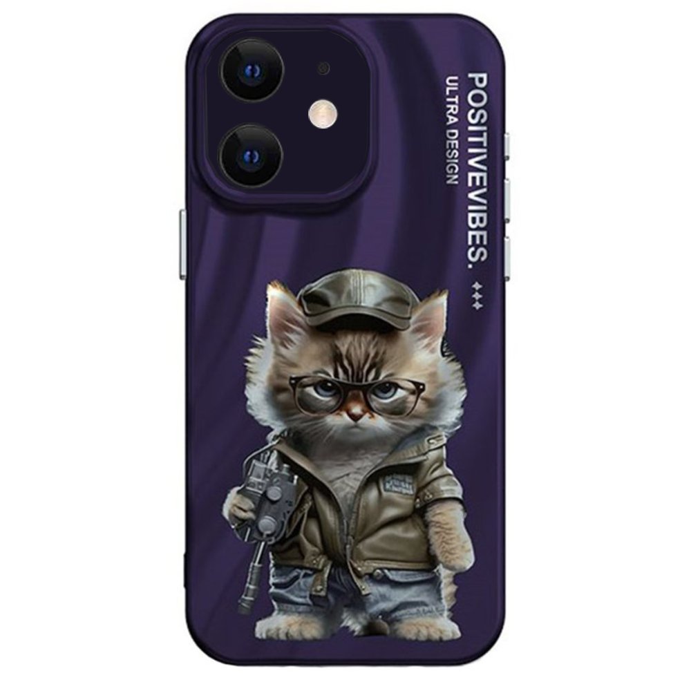 Newface iPhone 11 Kılıf Crew Desenli Kapak - Kedi - 2