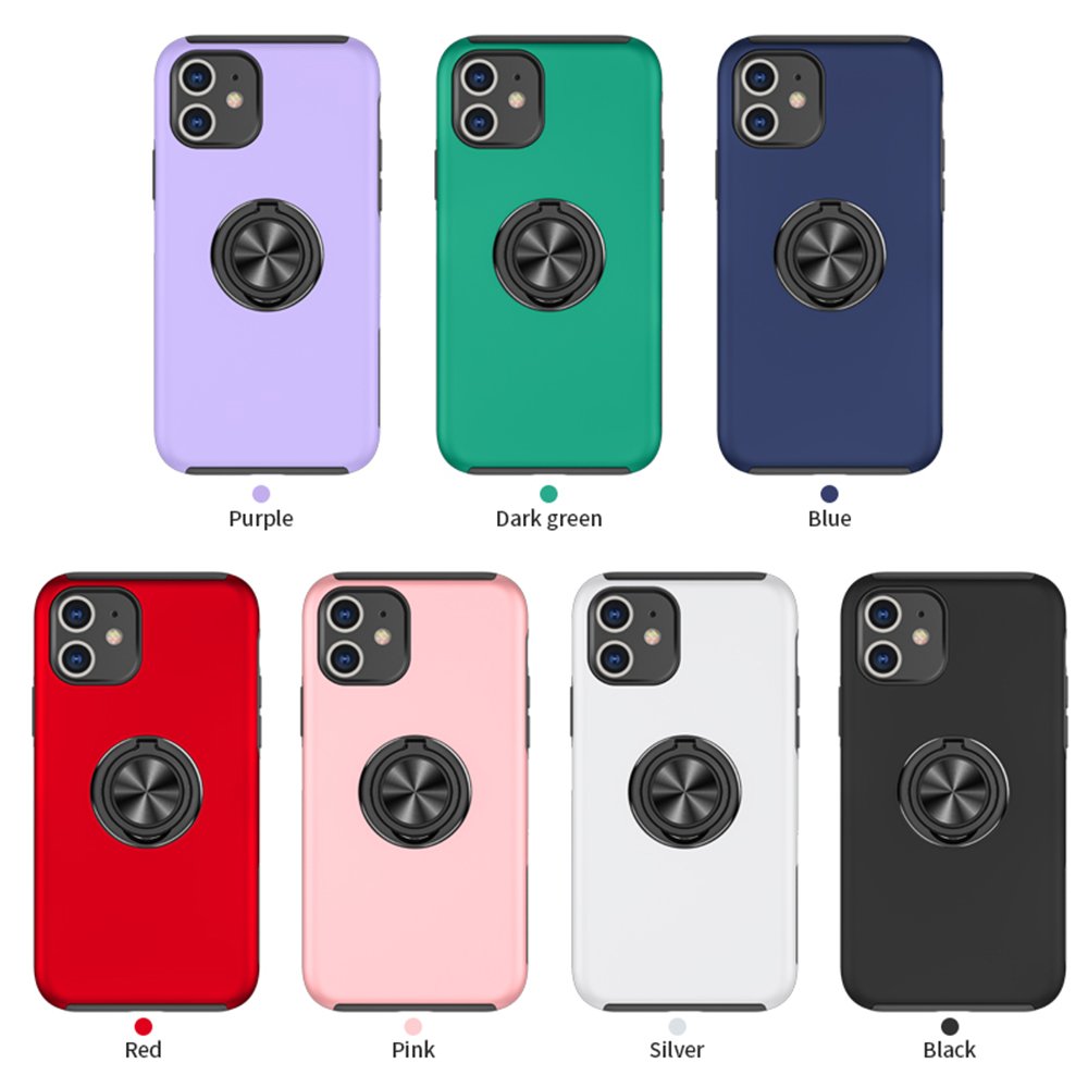 Newface iPhone 11 Kılıf Elit Yüzüklü Kapak - Mor