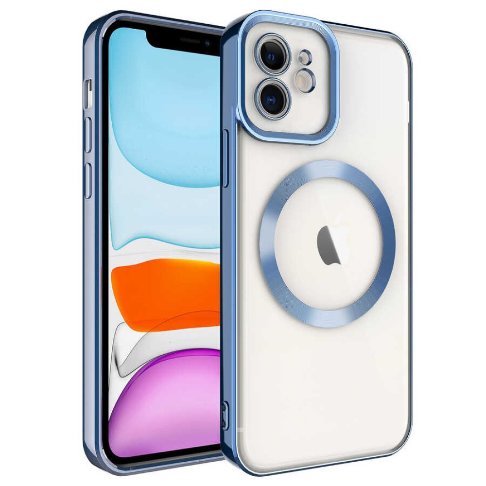 Newface iPhone 11 Kılıf Kross Magneticsafe Kapak - Sierra Blue