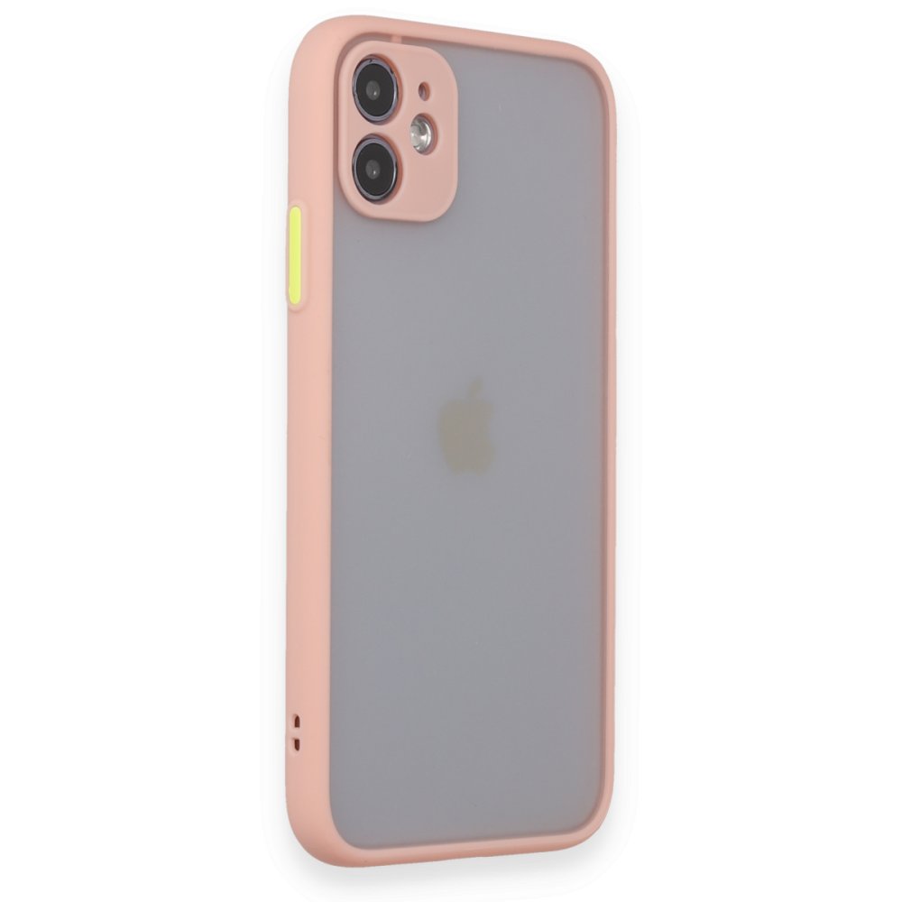 Newface iPhone 11 Kılıf Montreal Silikon Kapak - Pembe