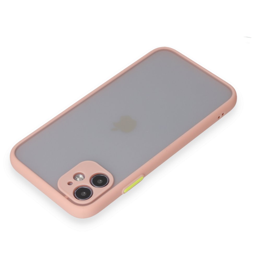 Newface iPhone 11 Kılıf Montreal Silikon Kapak - Pembe