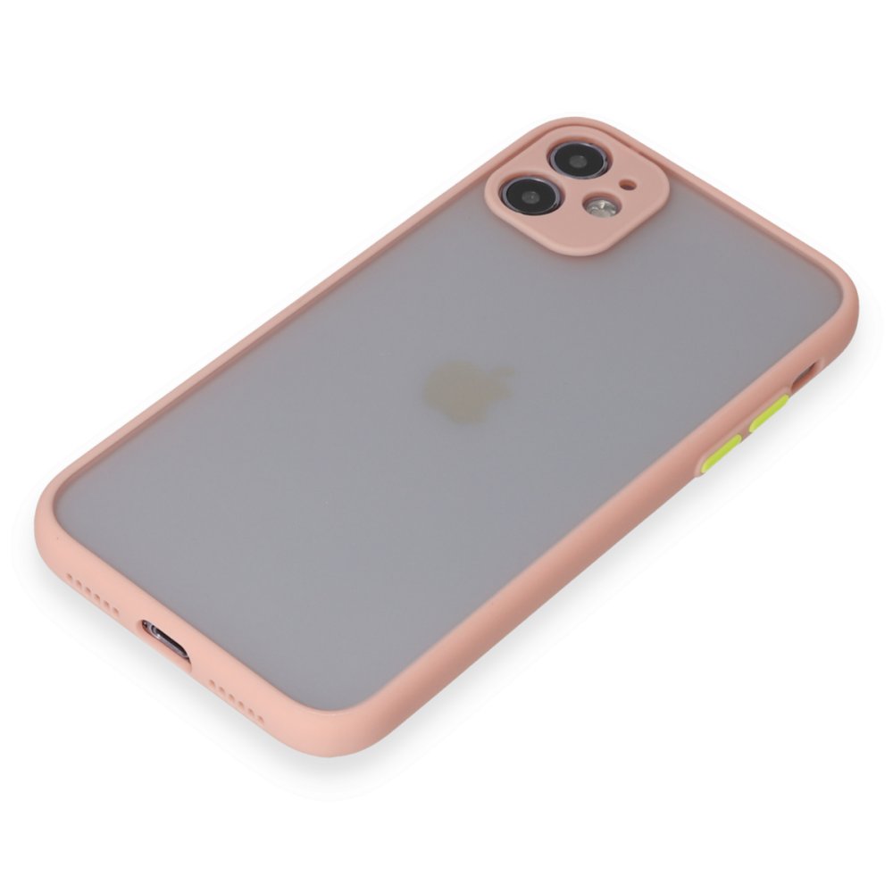 Newface iPhone 11 Kılıf Montreal Silikon Kapak - Pembe