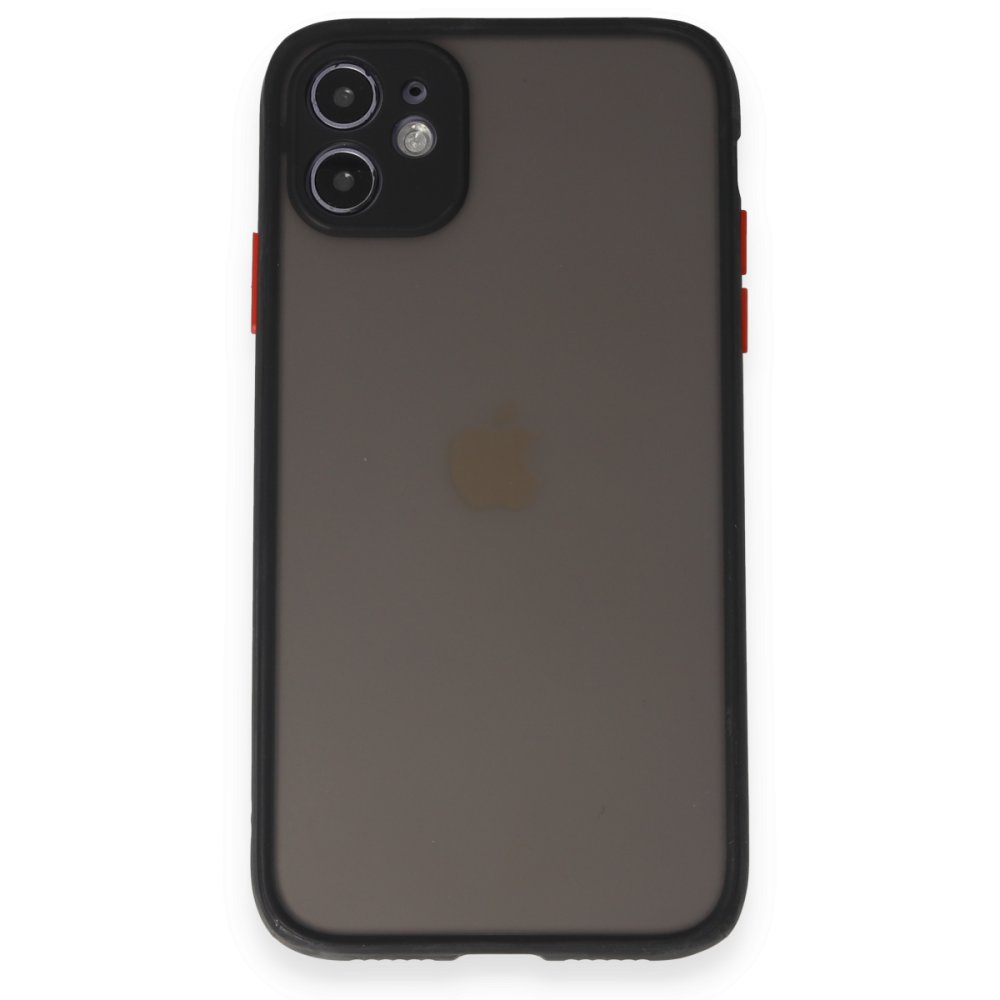 Newface iPhone 11 Kılıf Montreal Silikon Kapak - Siyah