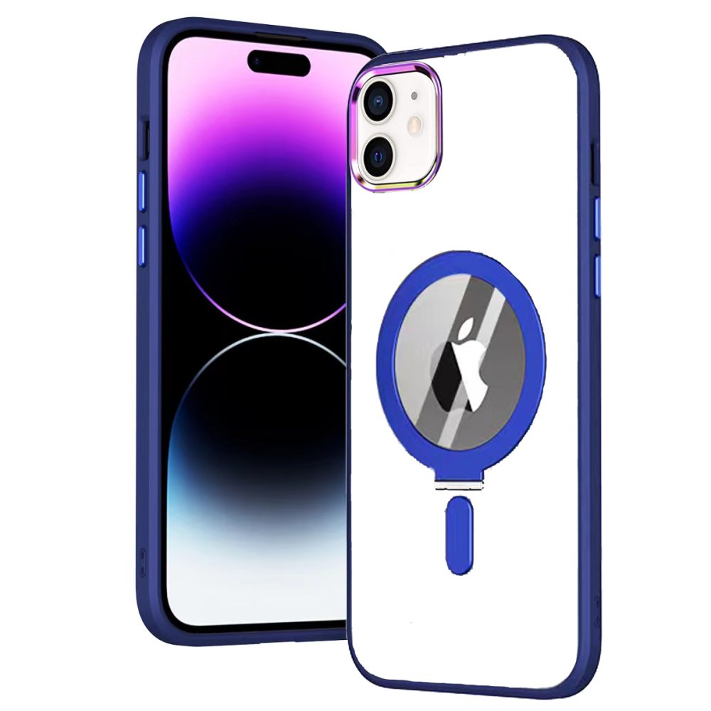 Newface iPhone 11 Kılıf Mudo Magneticsafe Standlı Kapak - Lacivert