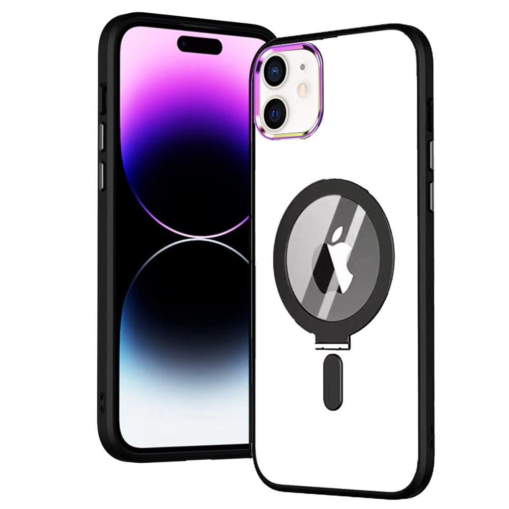 Newface iPhone 11 Kılıf Mudo Magneticsafe Standlı Kapak - Siyah