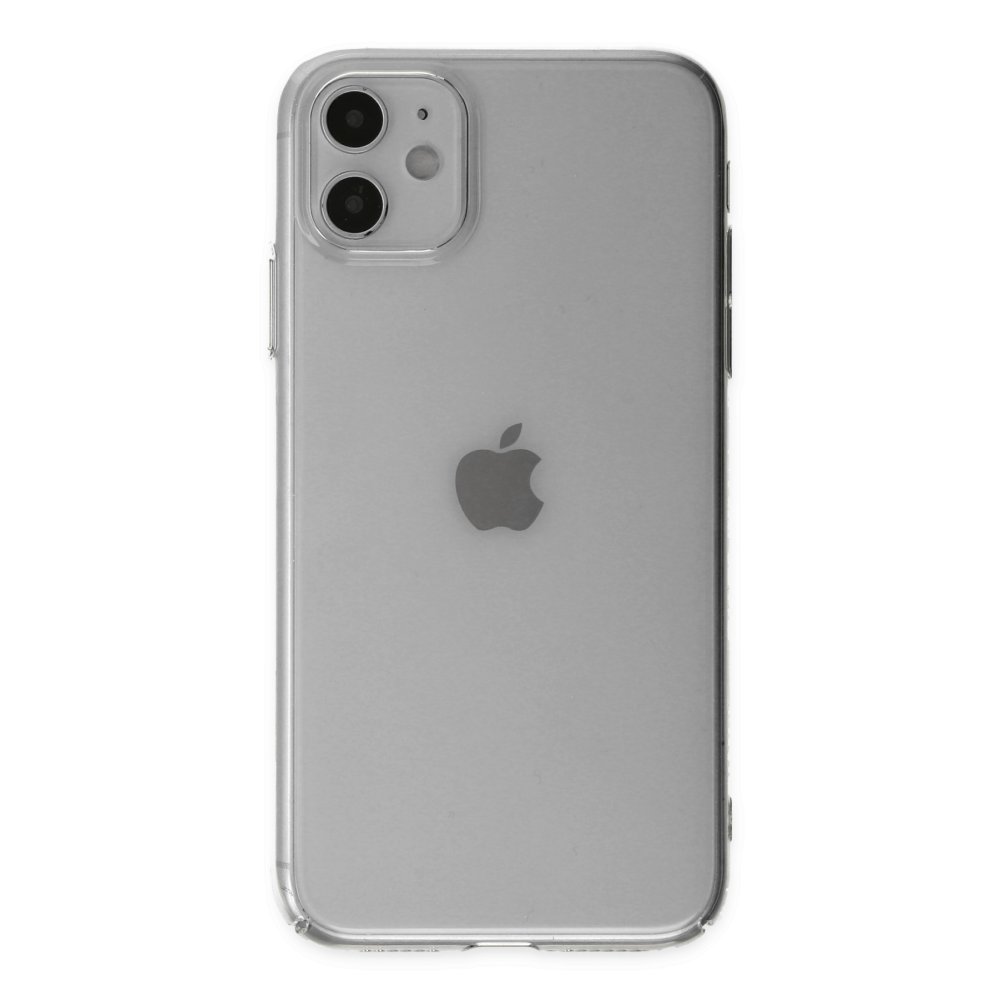 Newface iPhone 11 Kılıf Pc Sert Şeffaf Kapak - Şeffaf