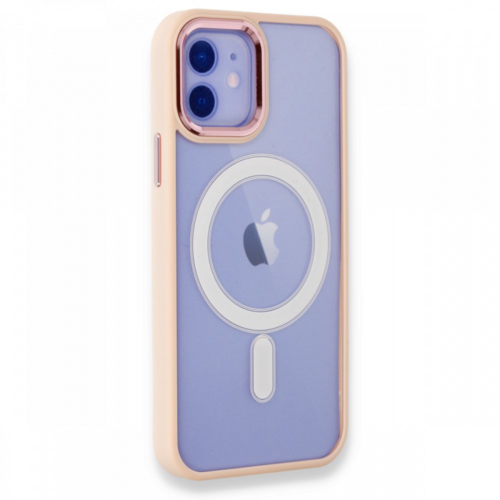 Newface iPhone 11 Kılıf Room Magneticsafe Silikon - Pudra